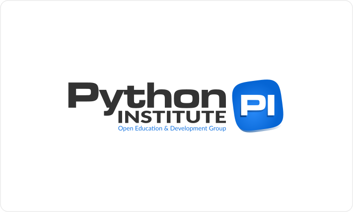 The Python Institute Logo on a White background