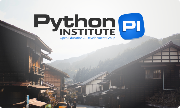 The Python Institute Logo on a light image